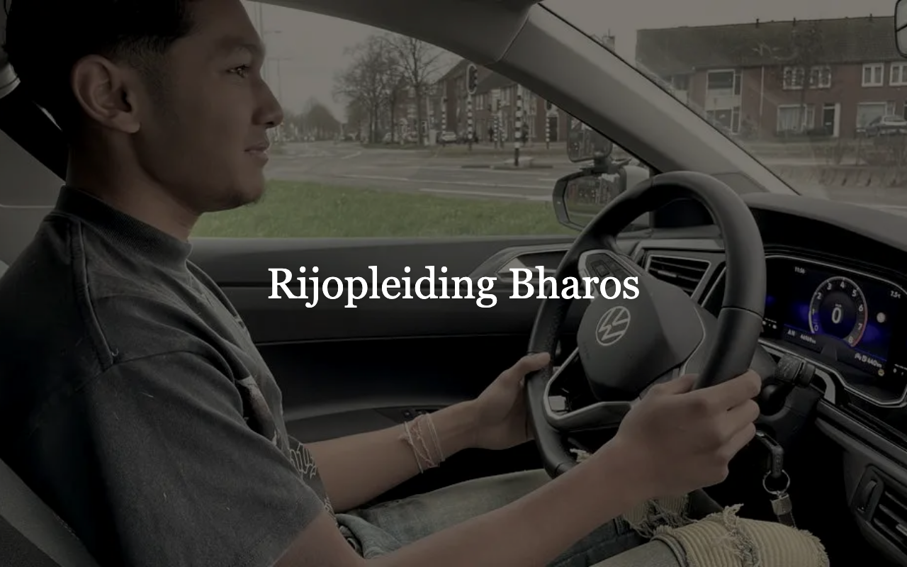 Rijopleiding Bharos homepage screenshot